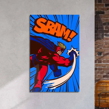 Retro Superhero Glass Wall Art - DIY - CreoGlass®