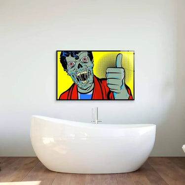 Retro Zombie Glass Wall Art - DIY - CreoGlass®