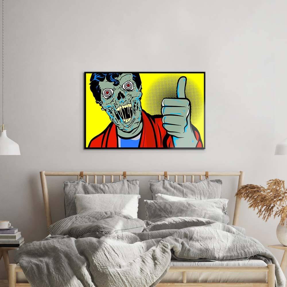 Retro Zombie Glass Wall Art - DIY - CreoGlass®