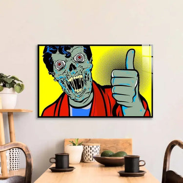 Retro Zombie Glass Wall Art - DIY - CreoGlass®