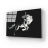 Running Horse in White Ink Glass Wall Art - DIY - CreoGlass®