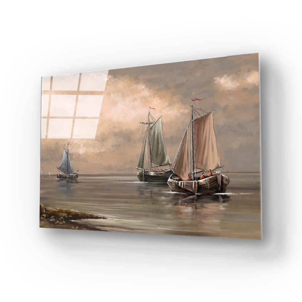 Sailing Boats Glass Wall Art - DIY - CreoGlass®
