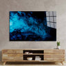 Smoke Effect Black and Blue Glass Wall Art - DIY - CreoGlass®