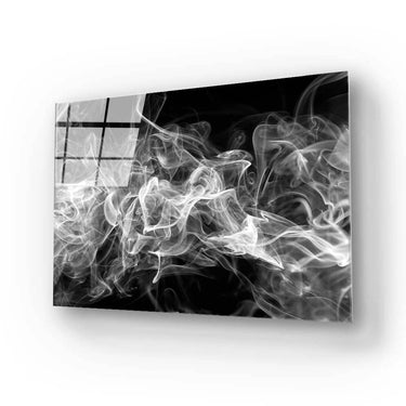 Smoke Effect Black and White Glass Wall Art - DIY - CreoGlass®