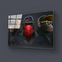 Three Wise Monkeys Glass Wall Art - DIY - CreoGlass®