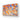 Bespoke decorative glass panel with vibrant orange and blue marbled pattern, ideal for luxury interiors.