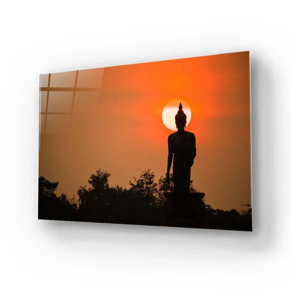 Walking buddha Glass Wall Art - DIY - CreoGlass®