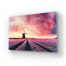 Windmill And Tulips Glass Wall Art - Landscape Sizes - DIY - CreoGlass®