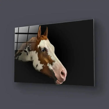 Young Horse Looking Glass Wall Art - DIY - CreoGlass®