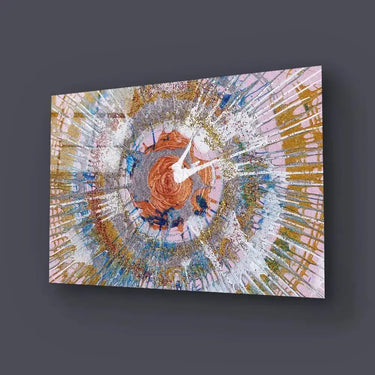 Abstract Expressionism Colorful Contemporary Pollock Glass Wall Art - DIY - CreoGlass®