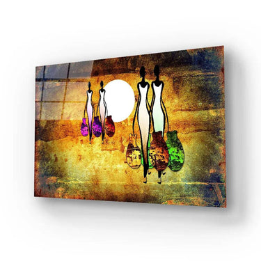 Africa Retro Vintage Style Glass Wall Art - DIY - CreoGlass®