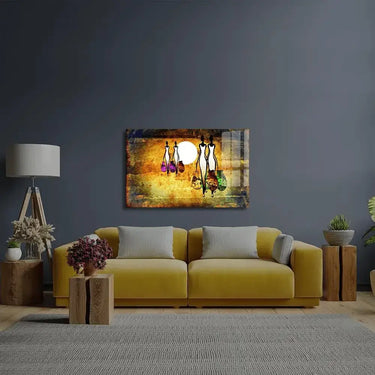 Africa Retro Vintage Style Glass Wall Art - DIY - CreoGlass®