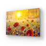 Beautiful Field Flowers Glass Wall Art - DIY - CreoGlass®