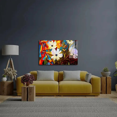 Chamomile Glass Wall Art - DIY - CreoGlass®