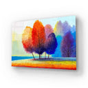 Colorful Autumn Forest Beautiful River Glass Wall Art - DIY - CreoGlass®