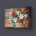 Colorful Lily Flowers Glass Wall Art - DIY - CreoGlass®
