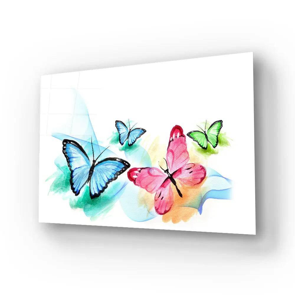 Group Butterfly Glass Wall Art - DIY - CreoGlass®