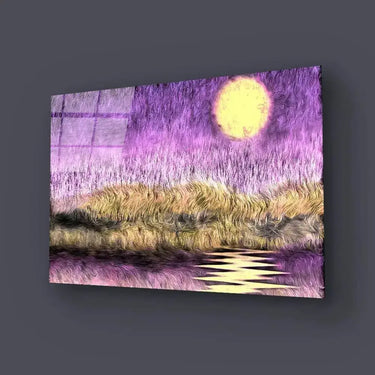 Purple Sunset Glass Wall Art - DIY - CreoGlass®