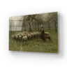 Shepherdess Flock Sheep Glass Wall Art - DIY - CreoGlass®