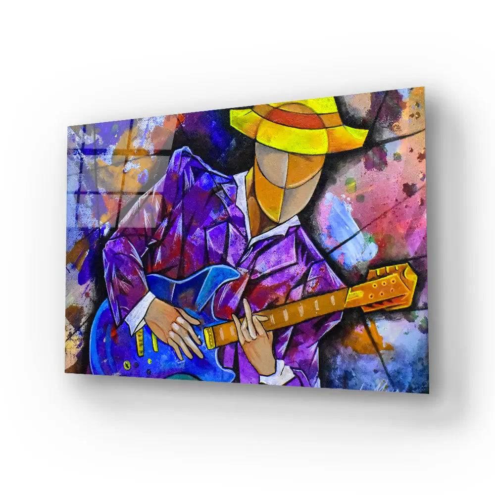 Surrealism Musician Design Glass Wall Art - DIY - CreoGlass®