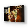 Surreal melting clock artwork with branches, decorative glass effect, modern wall art for luxury interiors