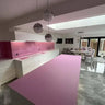 Pink Plain Colour 10mm Scratch Resistant Glass Worktop - CreoGlass®