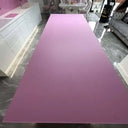 Pink Plain Colour 10mm Scratch Resistant Glass Worktop - CreoGlass®