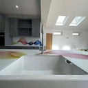 Rainbow Printed Wave 10mm Scratch Resistant Glass Worktop - CreoGlass®
