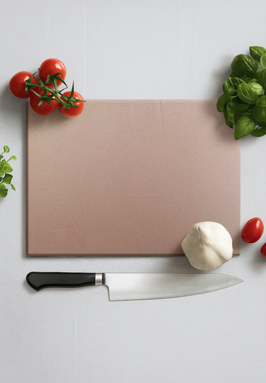Deep Rose Glass Chopping Board and Placemat - CreoGlass®