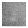 Sparkling silver decorative glass panel with textured finish for luxury interiors and architectural features