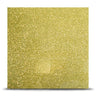Golden glitter decorative glass panel for luxury interiors and bespoke architectural designs
