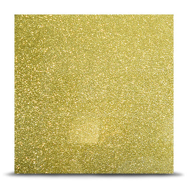 Golden glitter decorative glass panel for luxury interiors and bespoke architectural designs