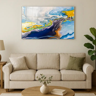 Abstract Galaxy Glass Wall Art - Landscape Sizes - DIY