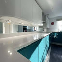Silver Toughened Mirror Splashback - Bespoke - CreoGlass®
