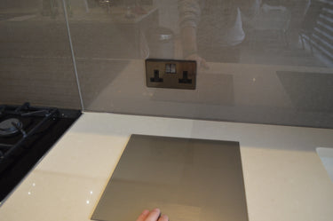 Pewter Grey – Italian Splashback – Bespoke - CreoGlass®