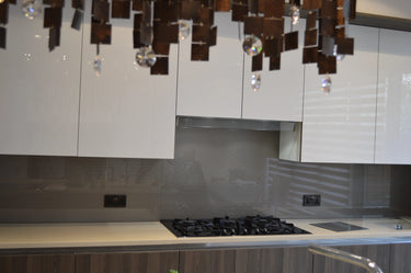 Pewter Grey – Italian Splashback – Bespoke - CreoGlass®