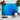 Blue agate design glass chopping board with tomatoes, basil, garlic, and chef knife on white surface