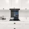 Jet Black Colour Glass Splashback - DIY - CreoGlass®