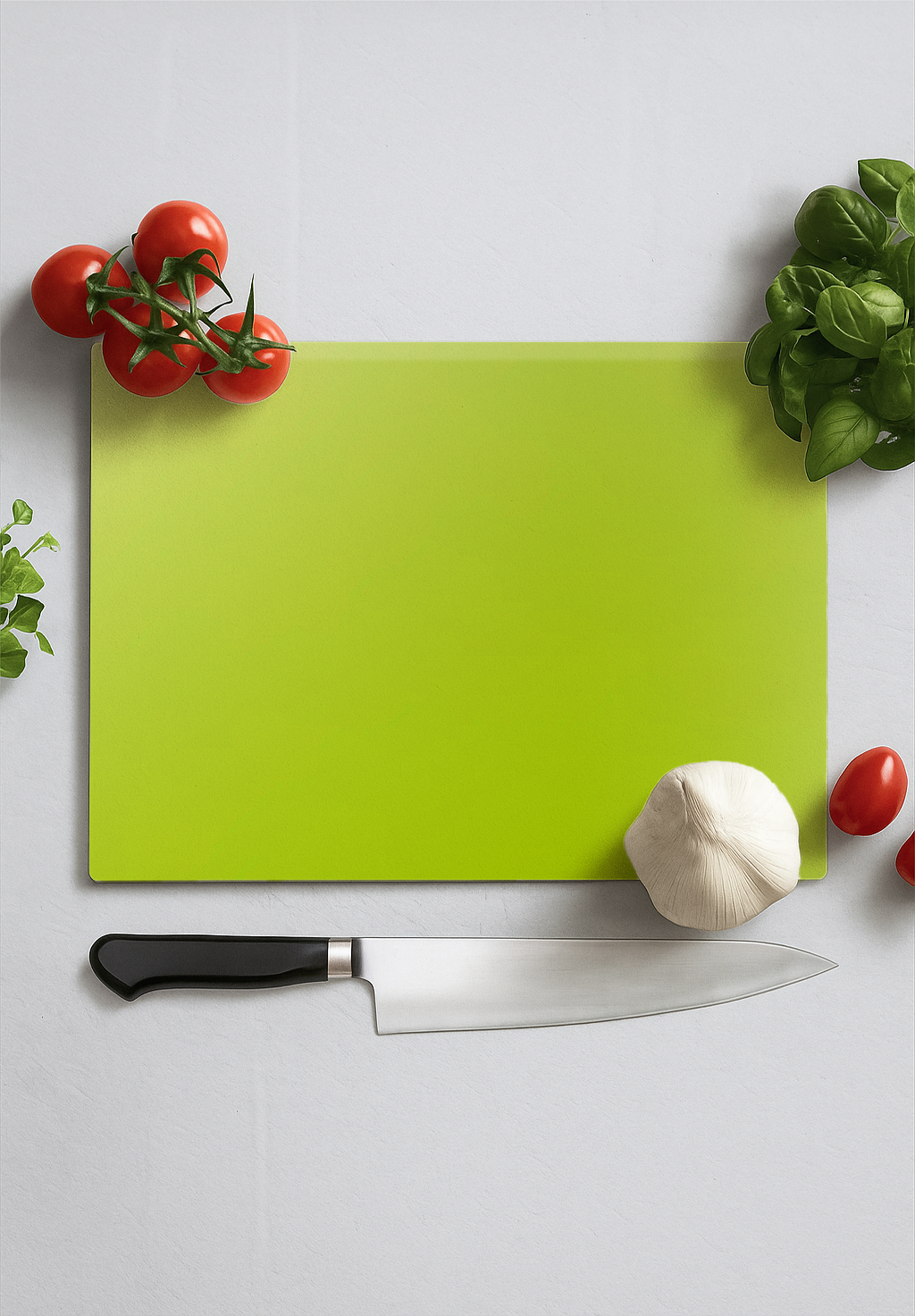Lime Green Glass Chopping Board and Placemat - CreoGlass®