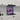LED backlit glass kitchen splashback with purple bubble design, modern white cabinetry
