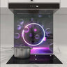 Neon Bubbles Printed Glass Splashback - DIY - CreoGlass®