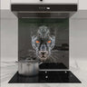 Orange Eyes Panther Printed Glass Splashback - DIY - CreoGlass®