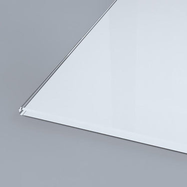 Bespoke architectural glass panel with polished edge for luxury residential or commercial use