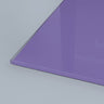 Purple tinted architectural glass panel with polished edge for modern interiors