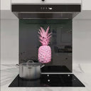 Pink Pineapple Printed Glass Splashback - DIY - CreoGlass®