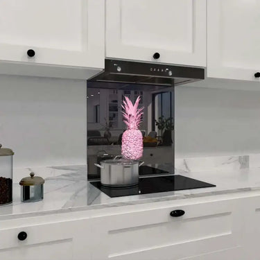 Pink Pineapple Printed Glass Splashback - DIY - CreoGlass®