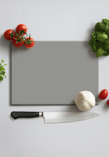 Matt Grey Chopping Board and Placemat - CreoGlass®