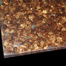 Luxury decorative glass with embedded gold flakes and textured finish for bespoke architectural projects