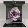 Purple Rose Printed Glass Splashback - DIY - CreoGlass®