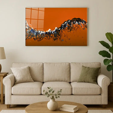 Abstract Spine Glass Wall Art - Landscape Sizes - DIY